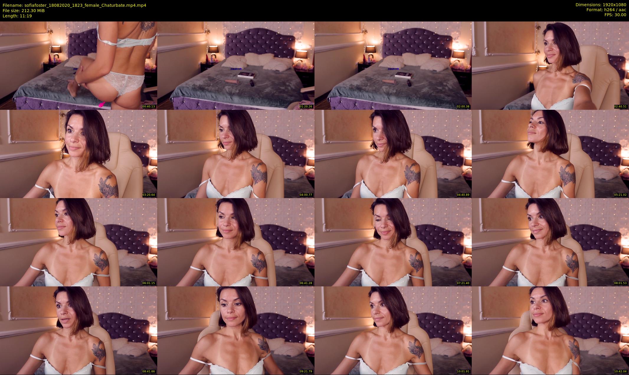 sofiafoster — 12 minute Chaturbate female cam show recording, 1080p, Aug 18, 2020