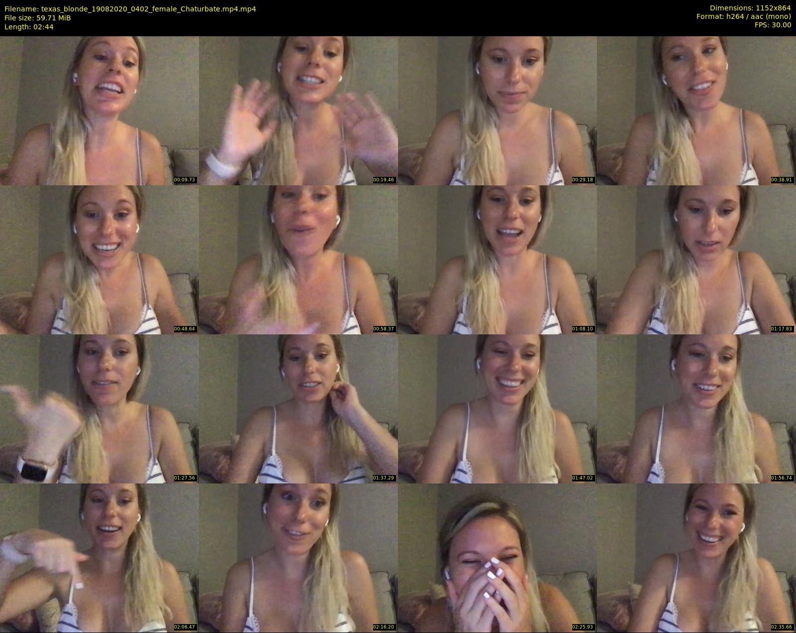 texas_blonde — 3 minute Chaturbate female cam show recording, 720p, Aug 19, 2020
