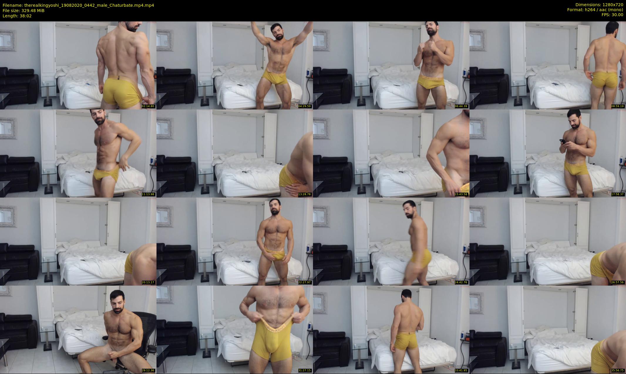 therealkingyoshi — 39 minute Chaturbate male cam show recording, 720p, Aug 19, 2020