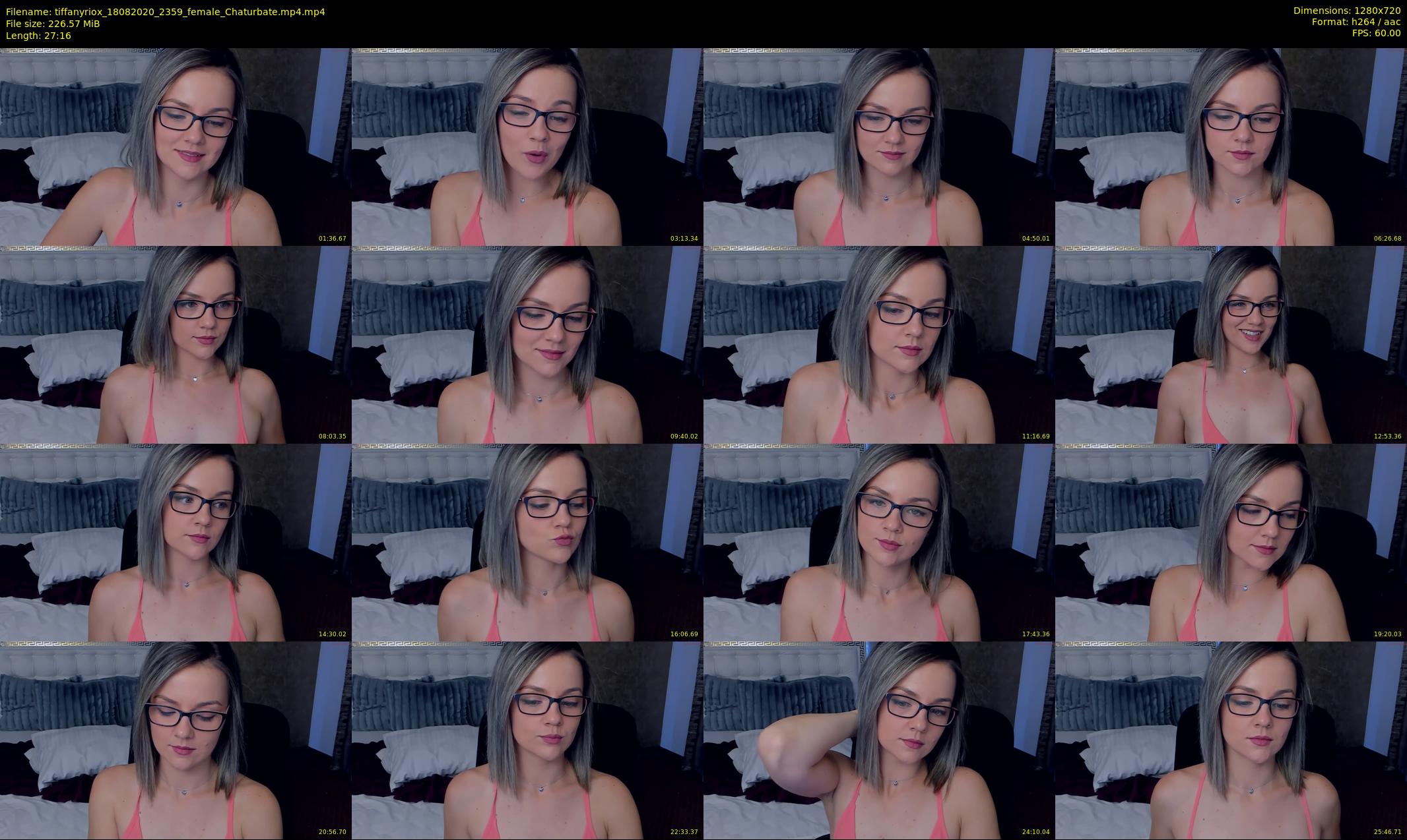 tiffanyriox — 28 minute Chaturbate female cam show recording, 720p, Aug 18, 2020