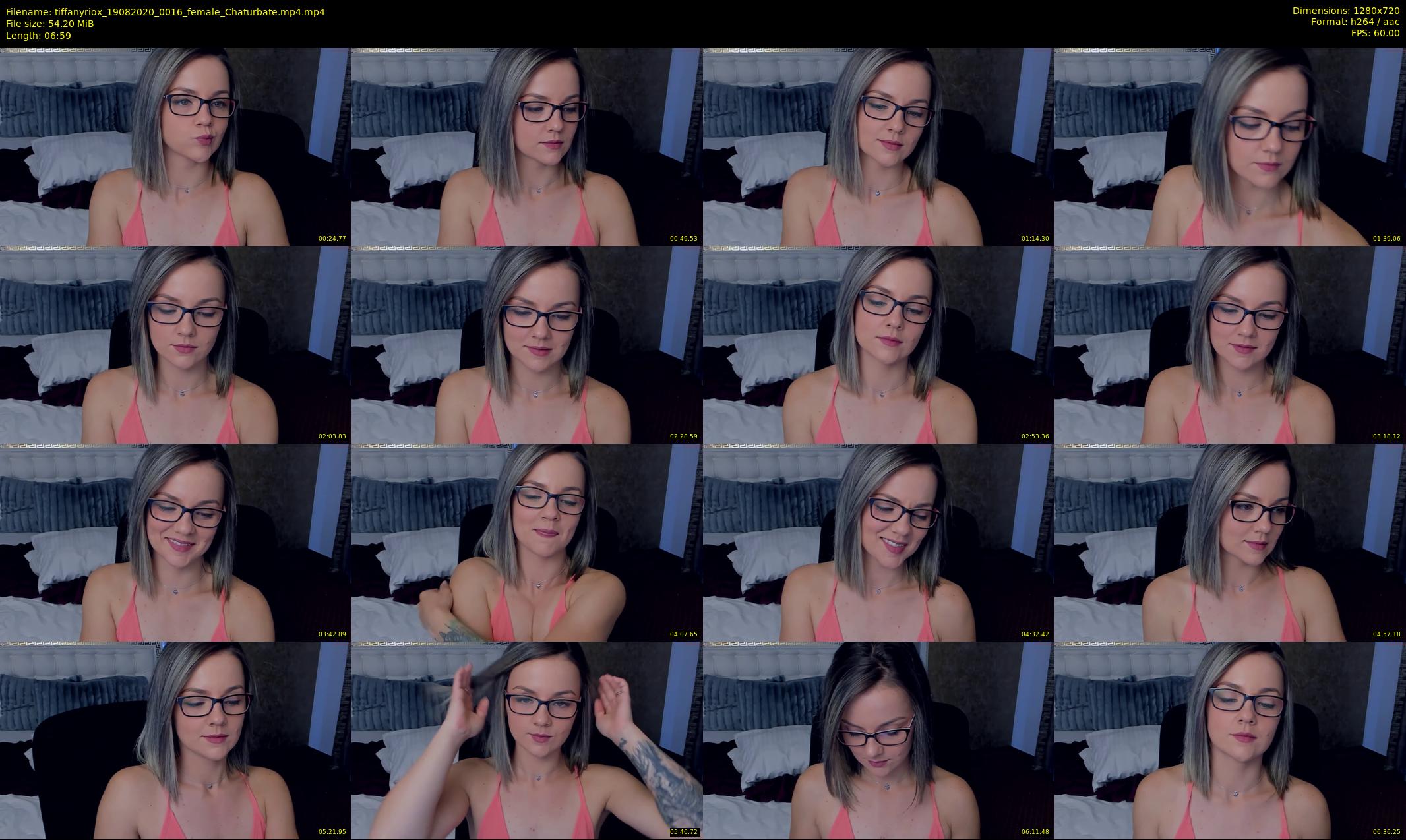 tiffanyriox — 7 minute Chaturbate female cam show recording, 720p, Aug 19, 2020