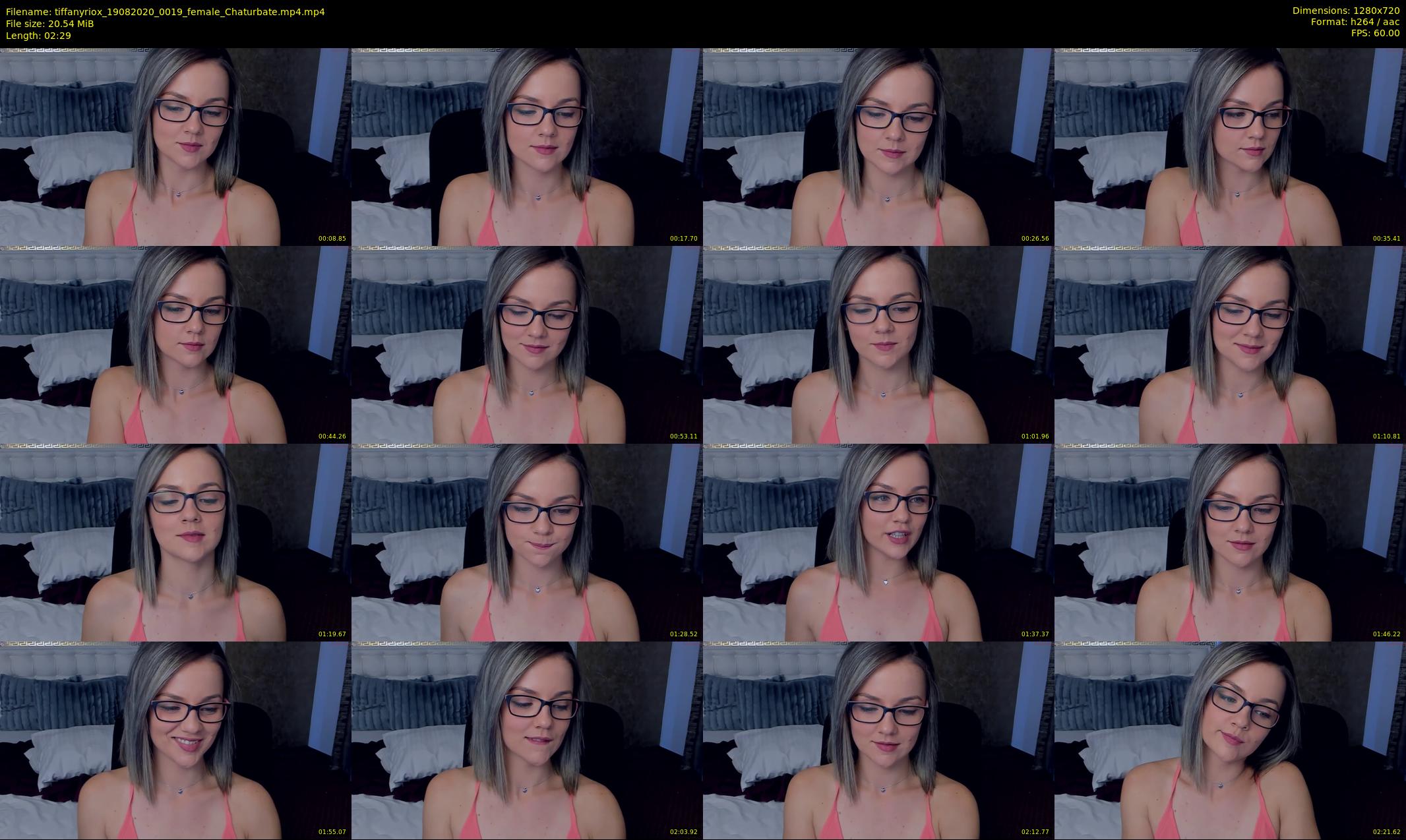 tiffanyriox — 3 minute Chaturbate female cam show recording, 720p, Aug 19, 2020
