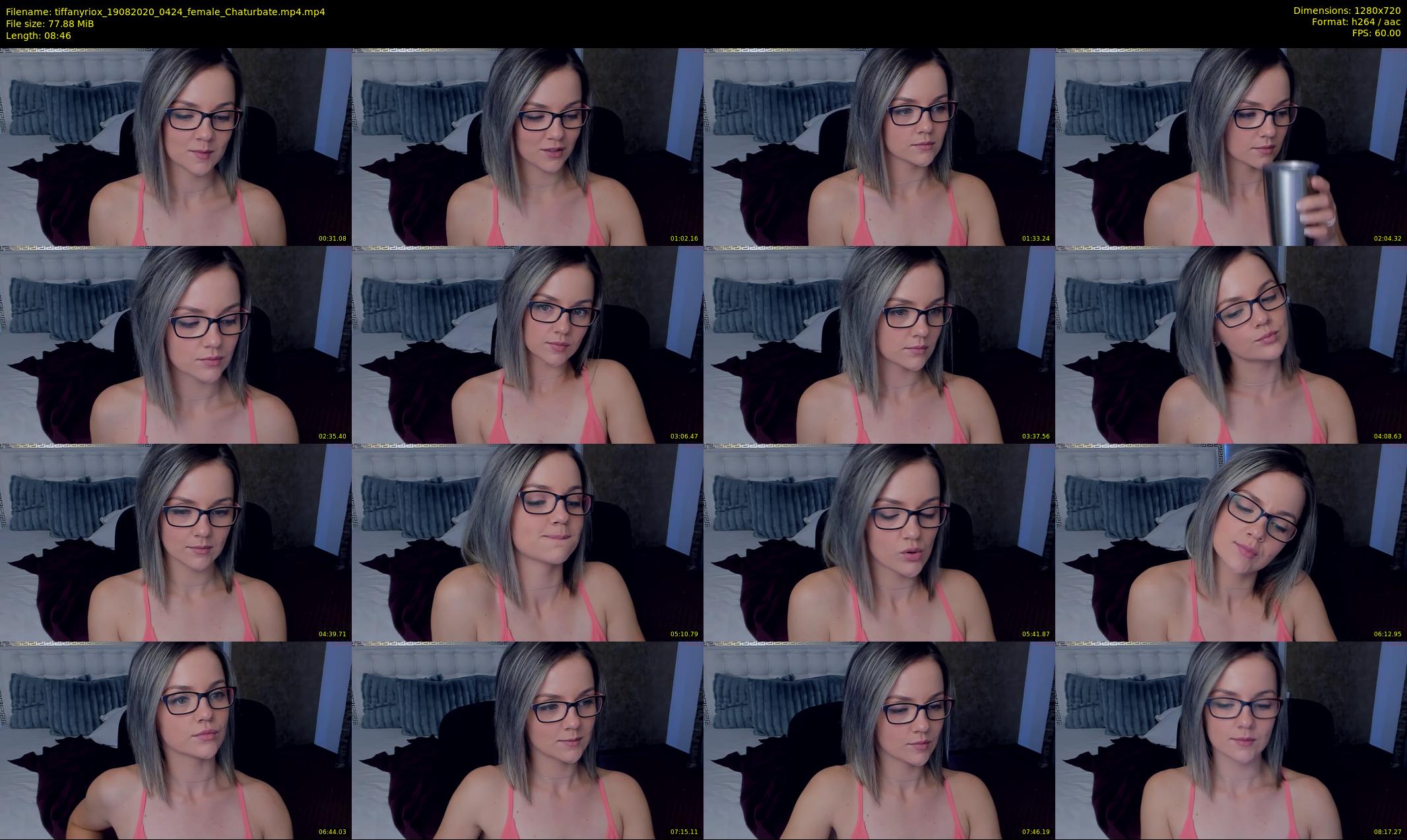 tiffanyriox — 9 minute Chaturbate female cam show recording, 720p, Aug 19, 2020
