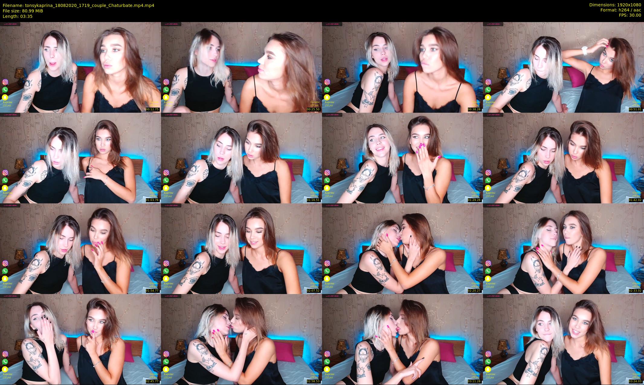 tonsykaprina — 4 minute Chaturbate couple cam show recording, 1080p, Aug 18, 2020