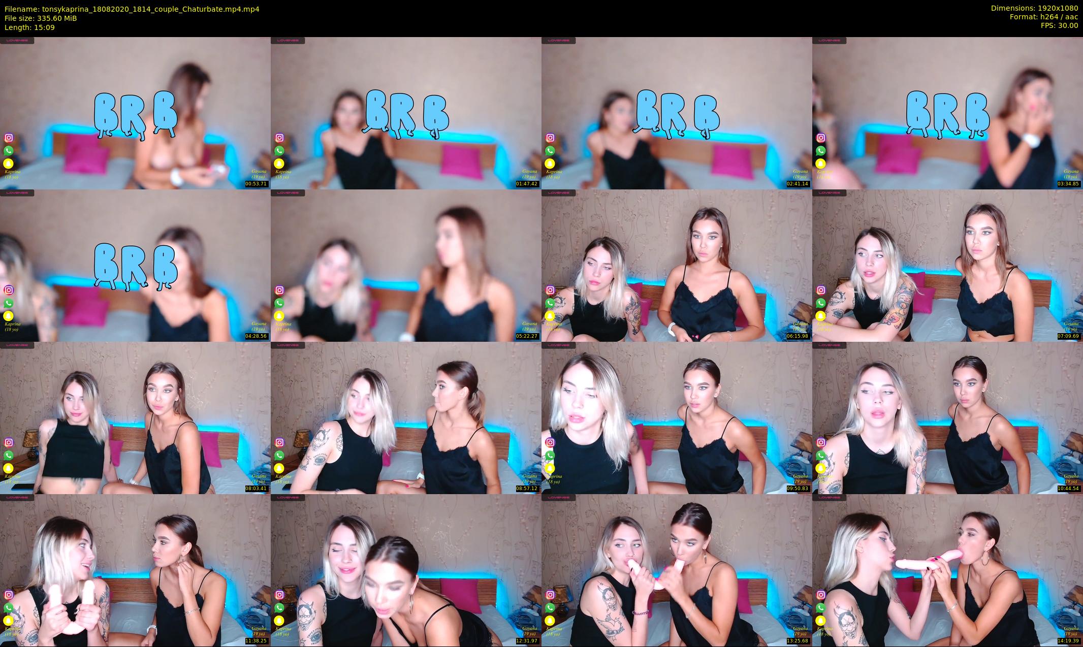 tonsykaprina — 16 minute Chaturbate couple cam show recording, 1080p, Aug 18, 2020