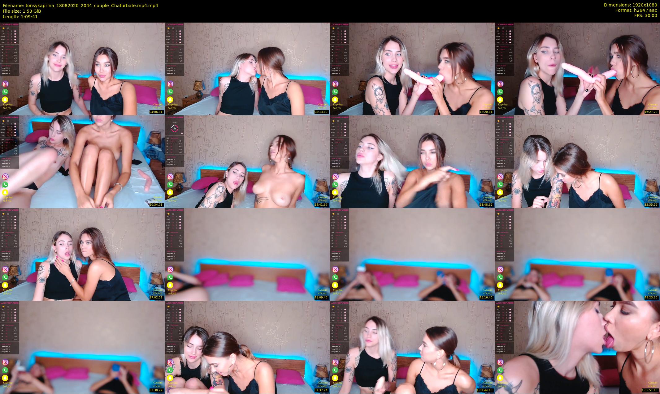 tonsykaprina — 70 minute Chaturbate couple cam show recording, 1080p, Aug 18, 2020