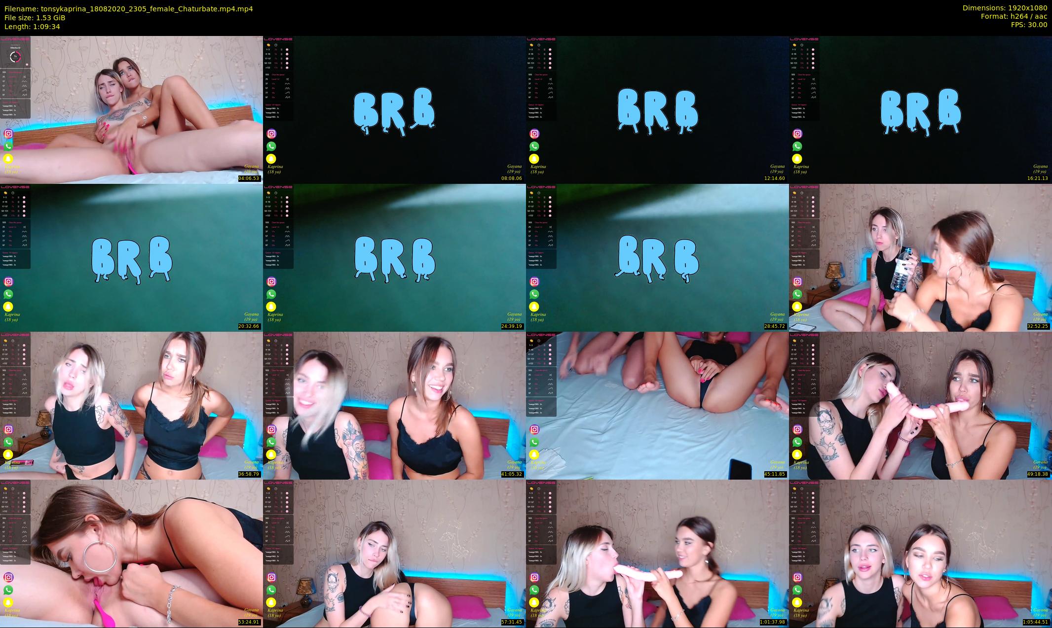tonsykaprina — 70 minute Chaturbate couple cam show recording, 1080p, Aug 18, 2020