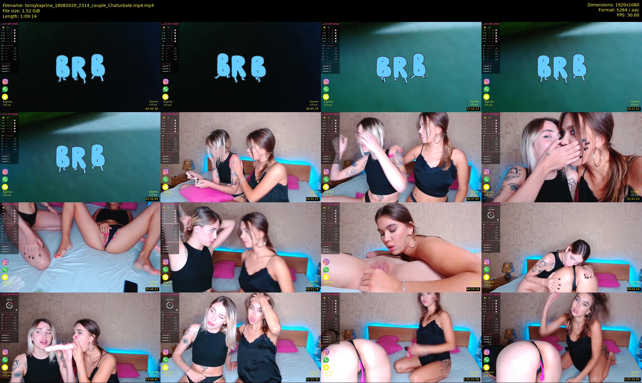 tonsykaprina — 70 minute Chaturbate couple cam show recording, 1080p, Aug 18, 2020