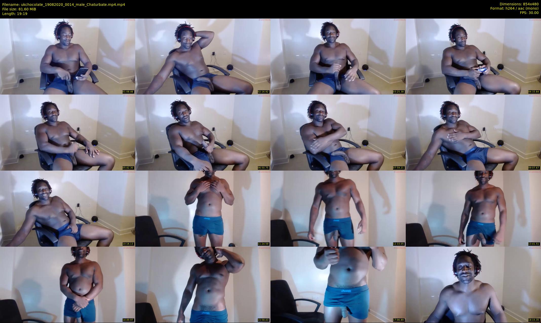 ukchocolate — 20 minute Chaturbate male cam show recording, 480p, Aug 19, 2020