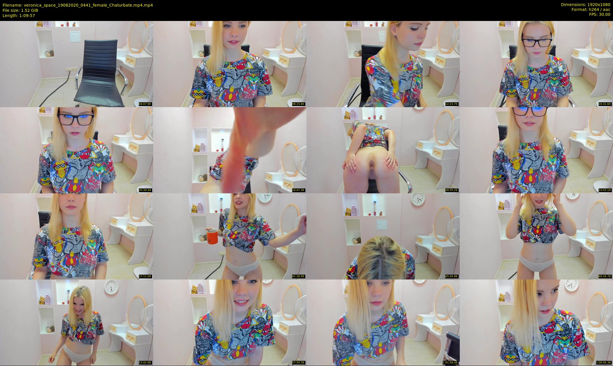 veronica_space — 70 minute Chaturbate female cam show recording, 1080p, Aug 19, 2020