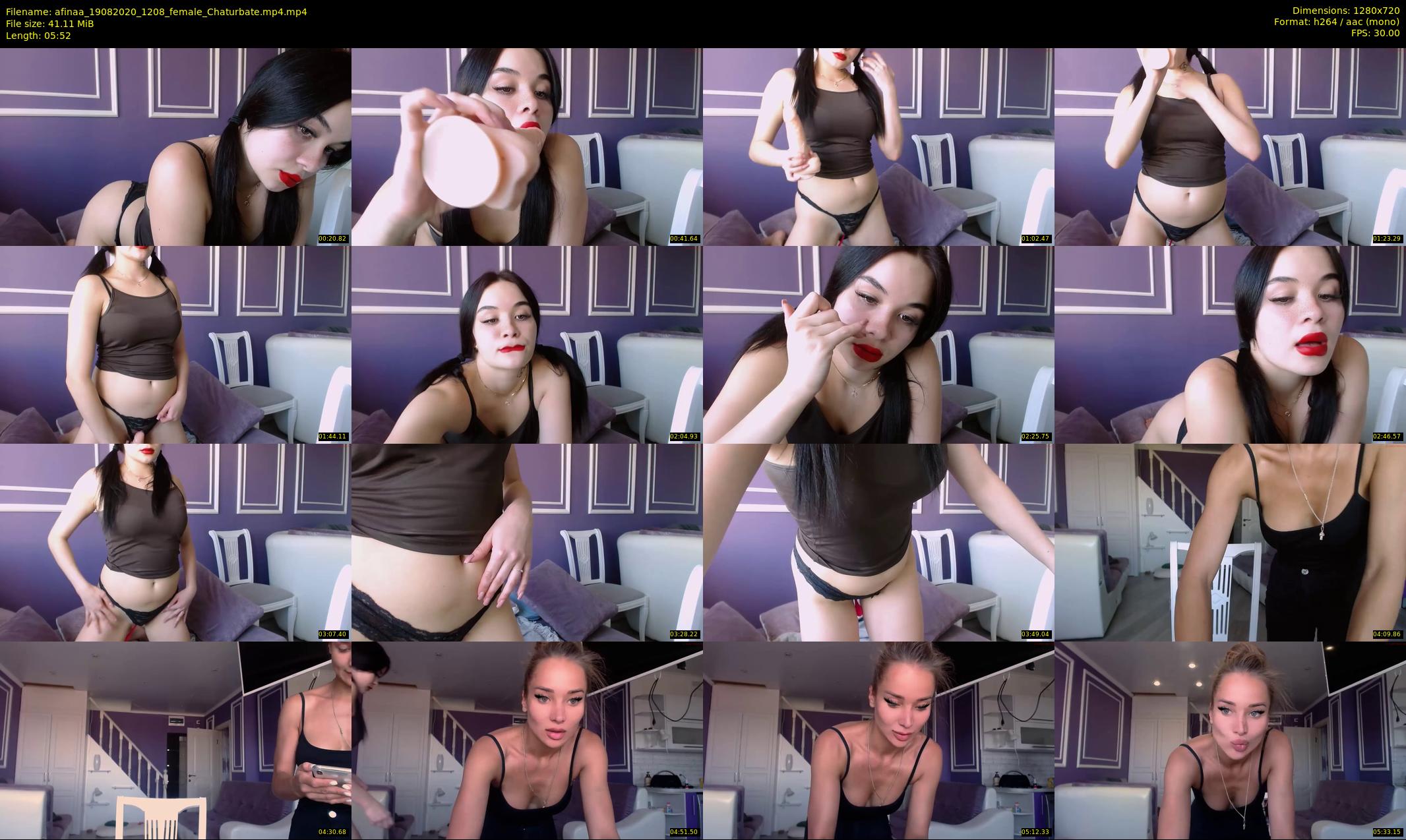 afinaa — 6 minute Chaturbate female cam show recording, 720p, Aug 19, 2020