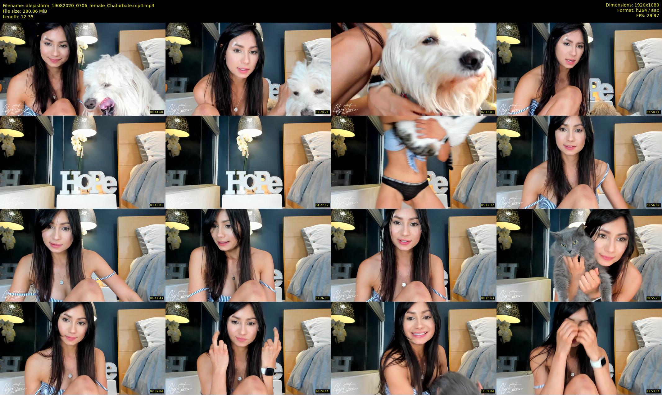 alejastorm — 13 minute Chaturbate female cam show recording, 1080p, Aug 19, 2020