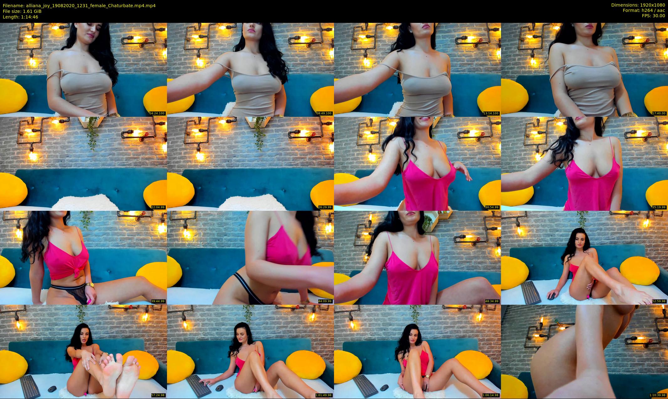 alliana_joy — 75 minute Chaturbate female cam show recording, 1080p, Aug 19, 2020