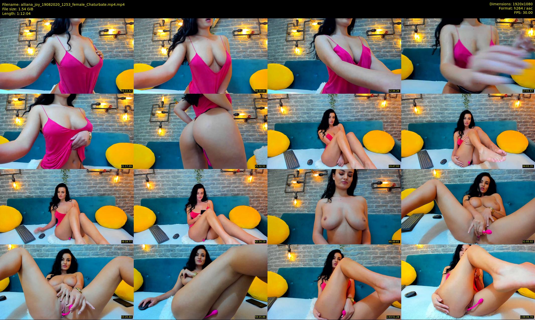 alliana_joy — 73 minute Chaturbate female cam show recording, 1080p, Aug 19, 2020