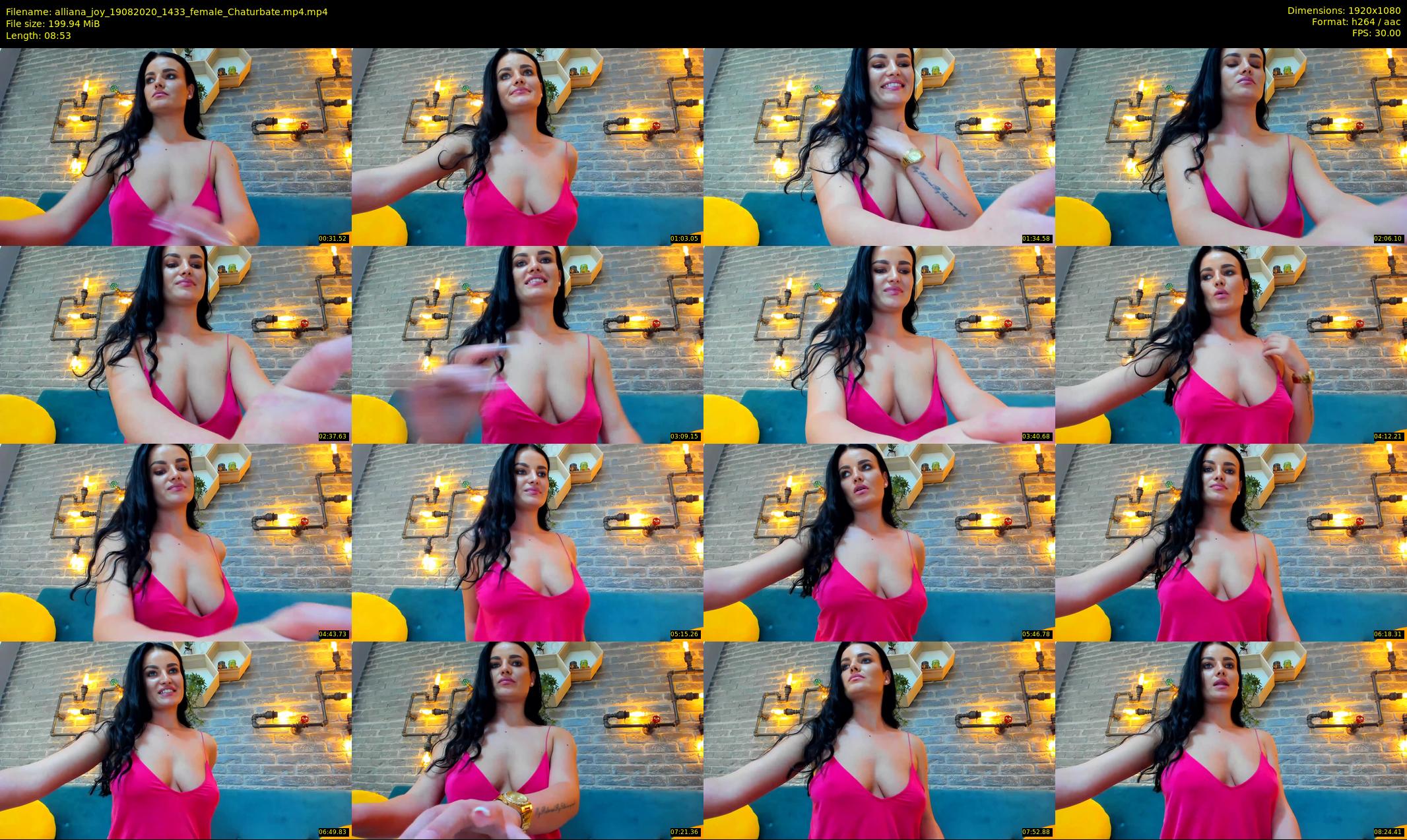 alliana_joy — 9 minute Chaturbate female cam show recording, 1080p, Aug 19, 2020