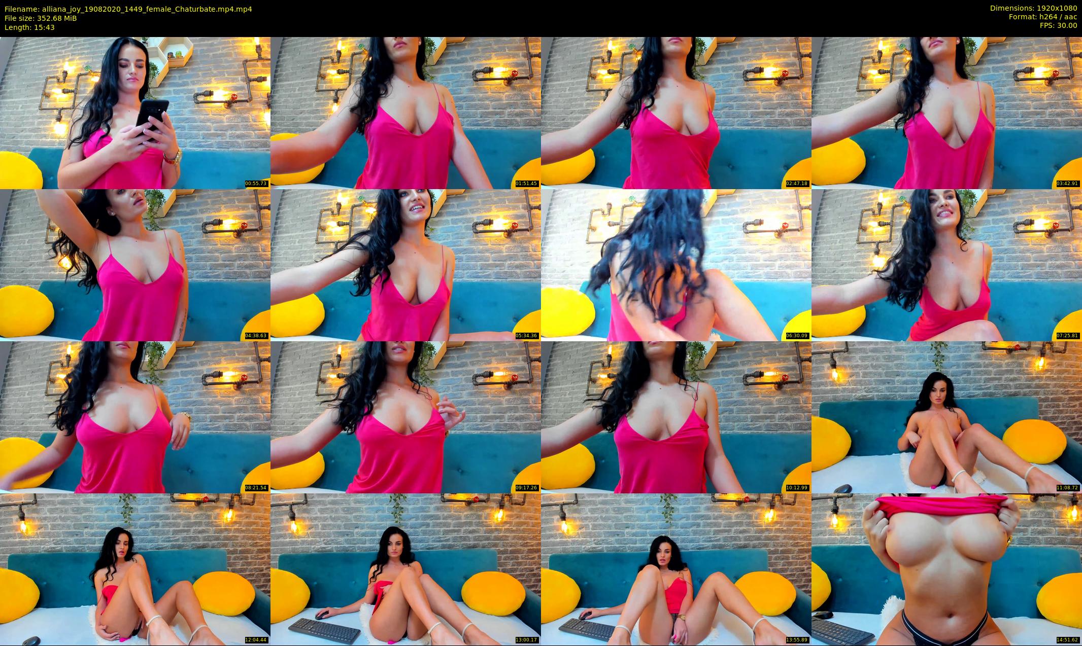 alliana_joy — 16 minute Chaturbate female cam show recording, 1080p, Aug 19, 2020