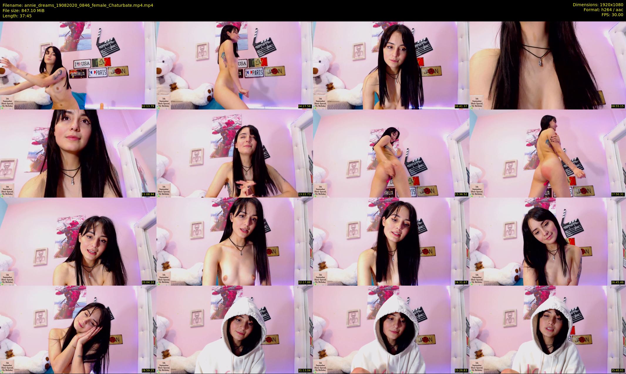 annie_dreams — 38 minute Chaturbate female cam show recording, 1080p, Aug 19, 2020
