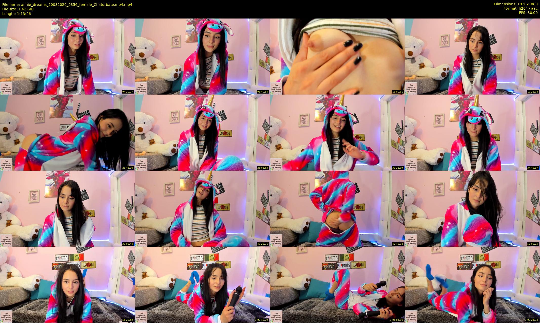 annie_dreams — 74 minute Chaturbate female cam show recording, 1080p, Aug 20, 2020