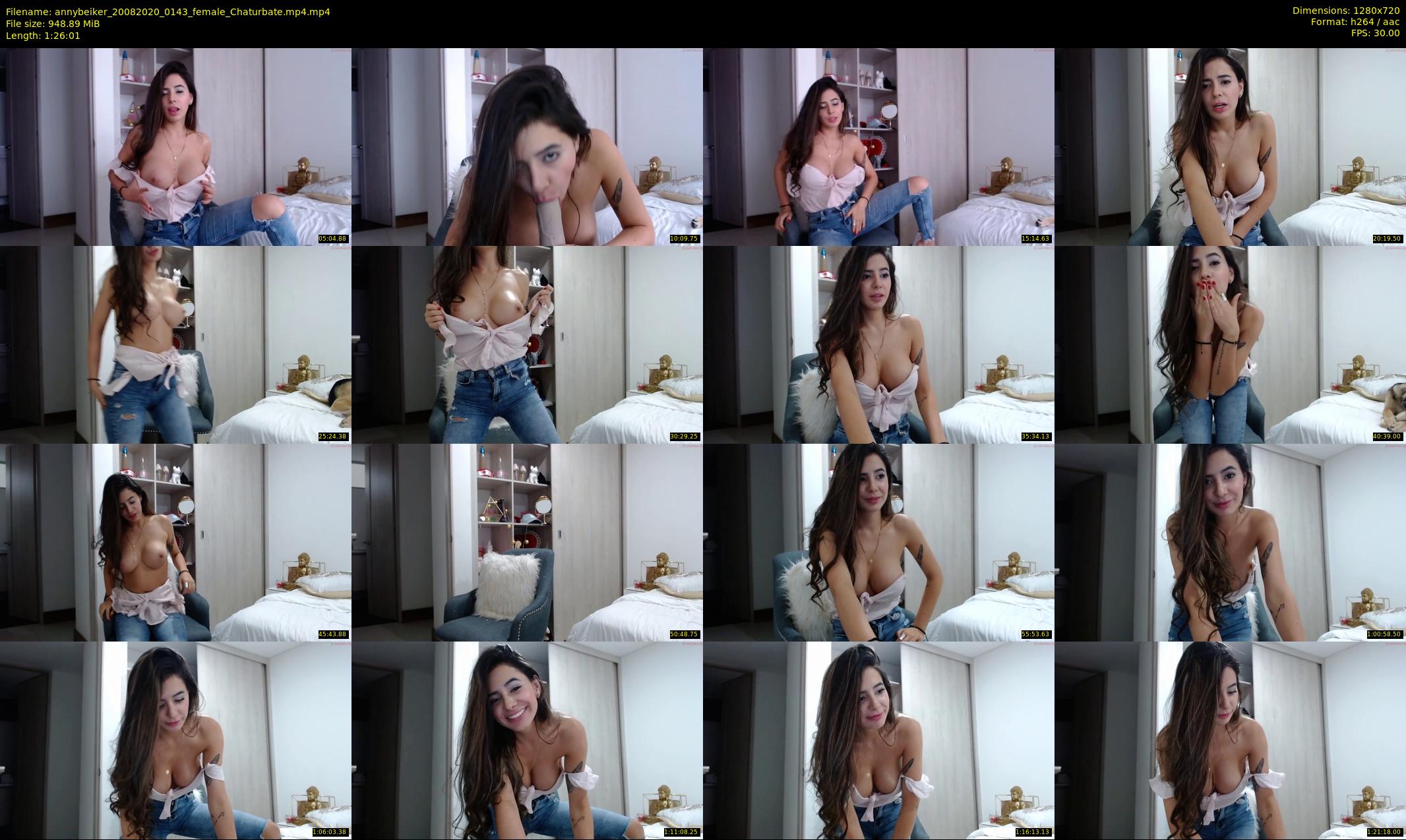 annybeiker — 87 minute Chaturbate female cam show recording, 720p, Aug 20, 2020