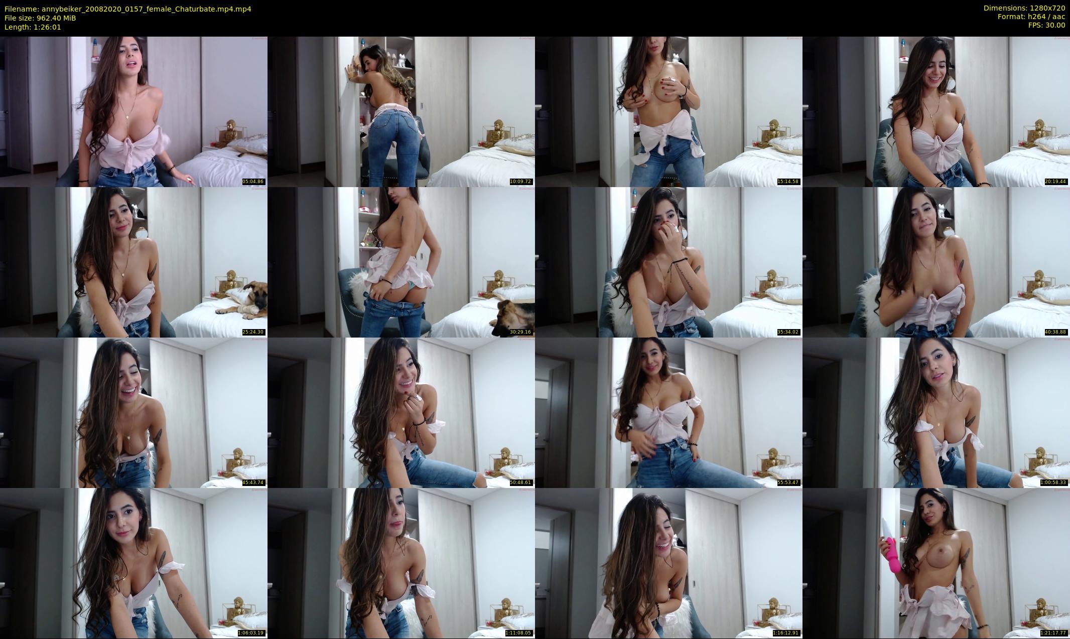 annybeiker — 87 minute Chaturbate female cam show recording, 720p, Aug 20, 2020