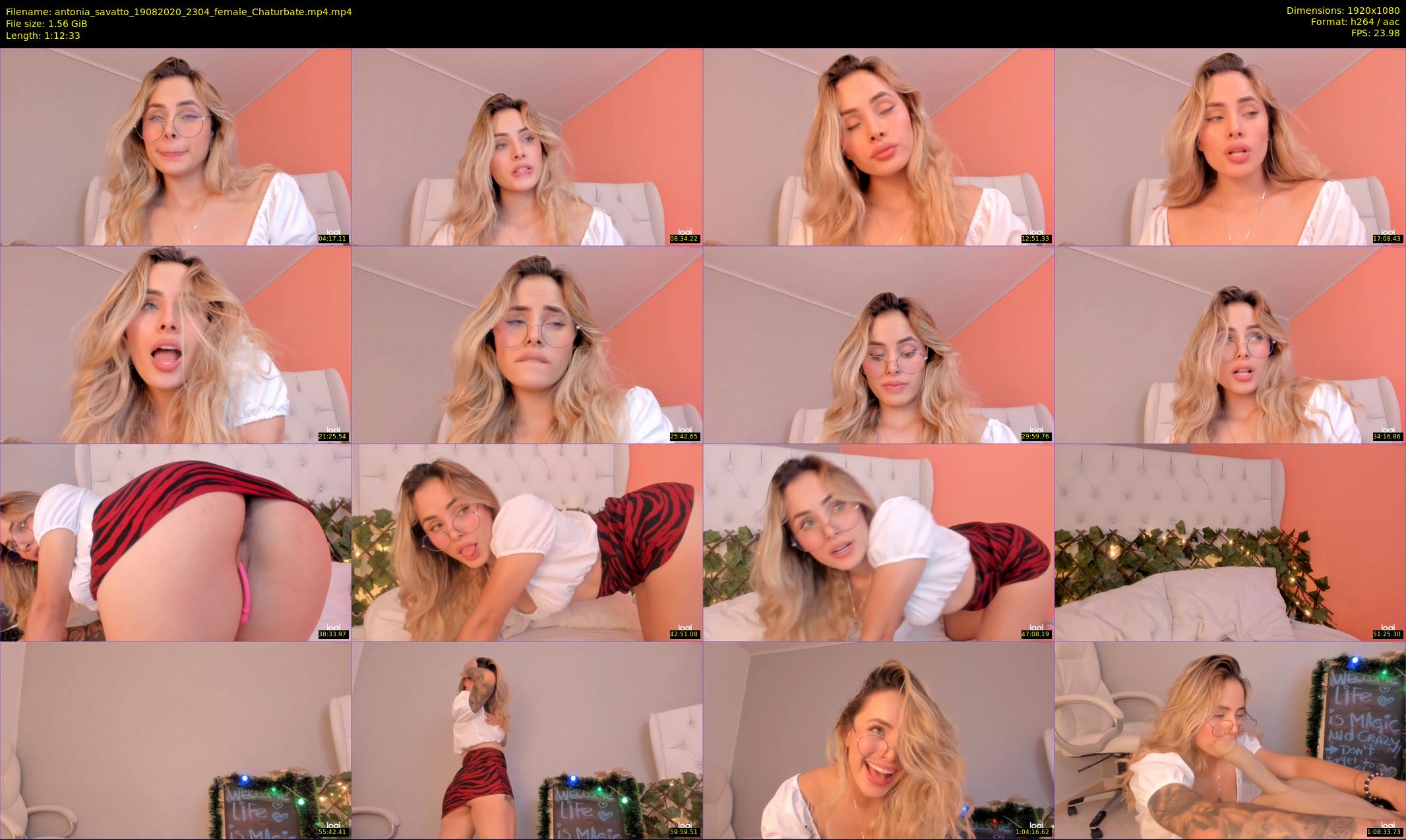 antonia_savatto — 73 minute Chaturbate female cam show recording, 1080p, Aug 19, 2020