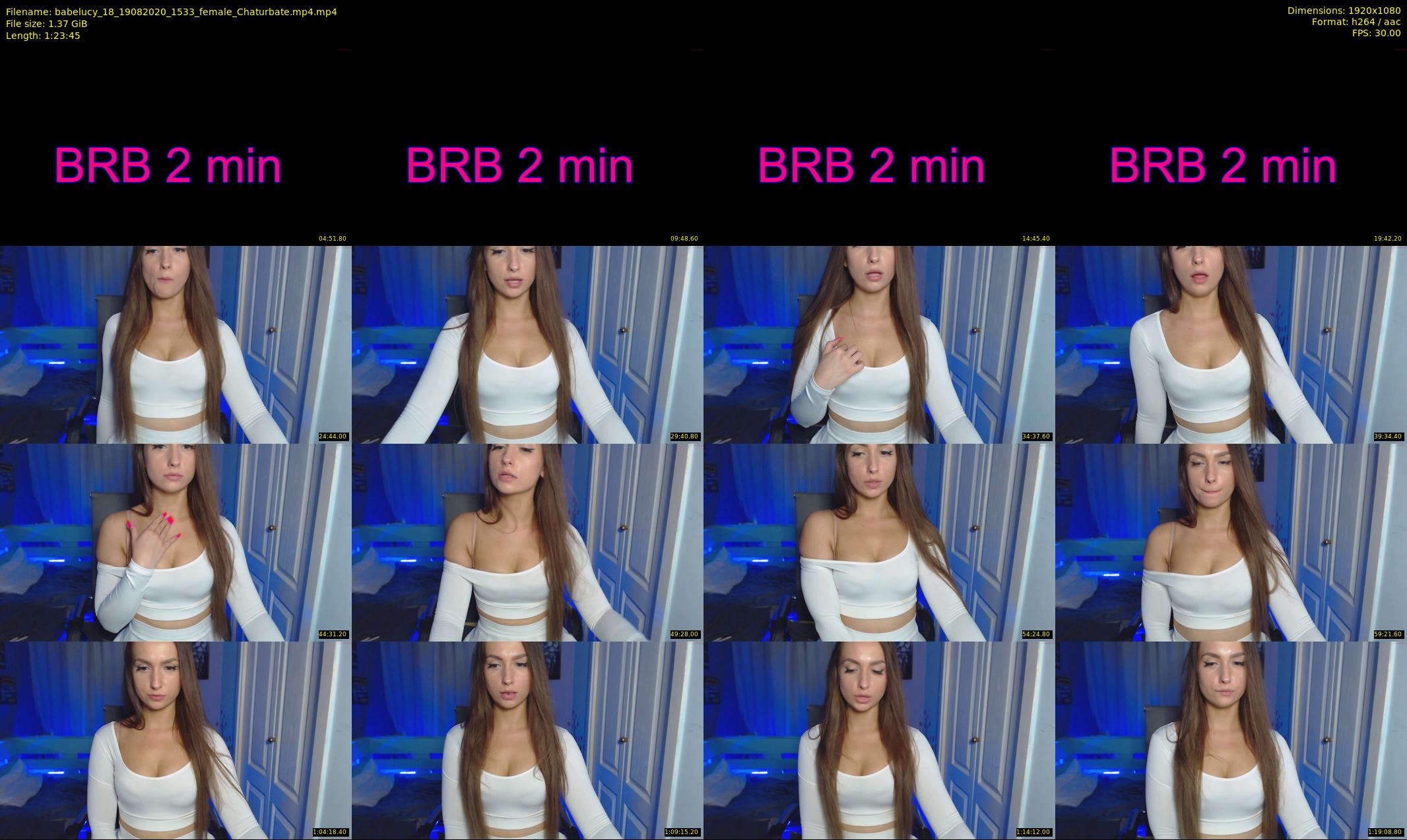 babelucy_18 — 84 minute Chaturbate female cam show recording, 1080p, Aug 19, 2020