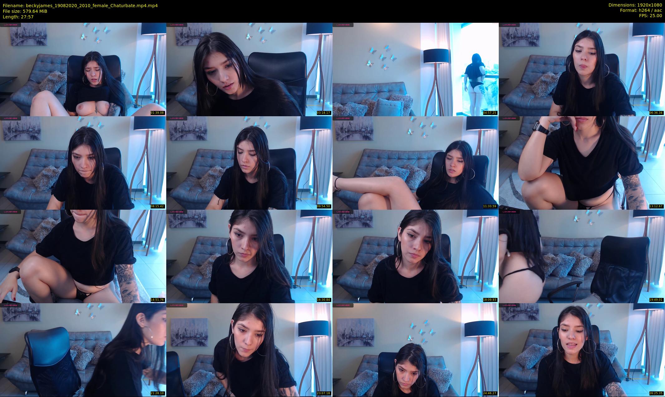 beckyjames — 28 minute Chaturbate female cam show recording, 1080p, Aug 19, 2020