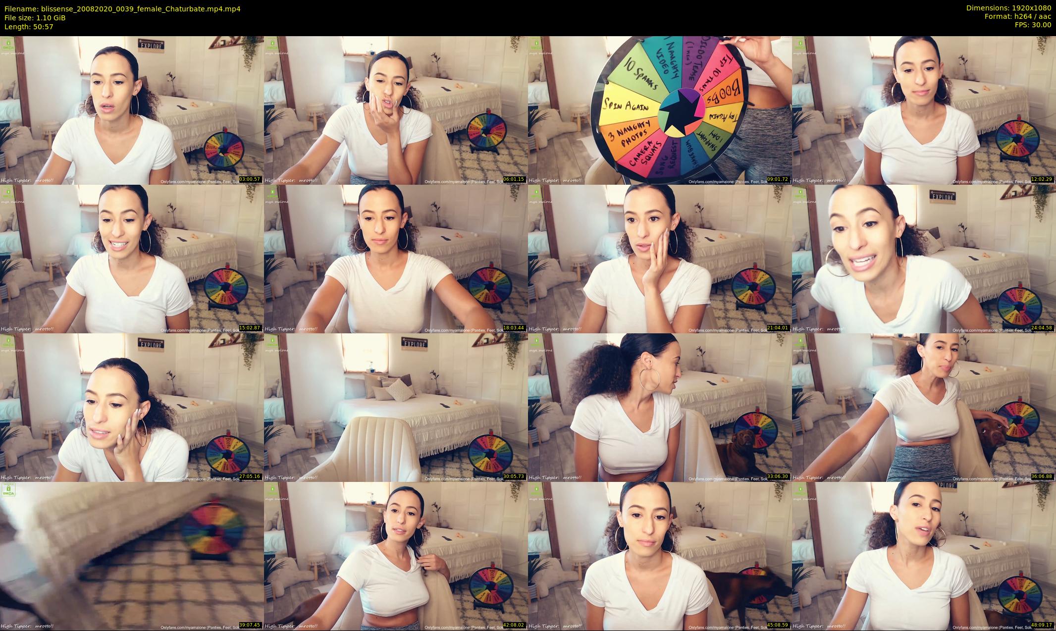 blissense — 51 minute Chaturbate female cam show recording, 1080p, Aug 20, 2020