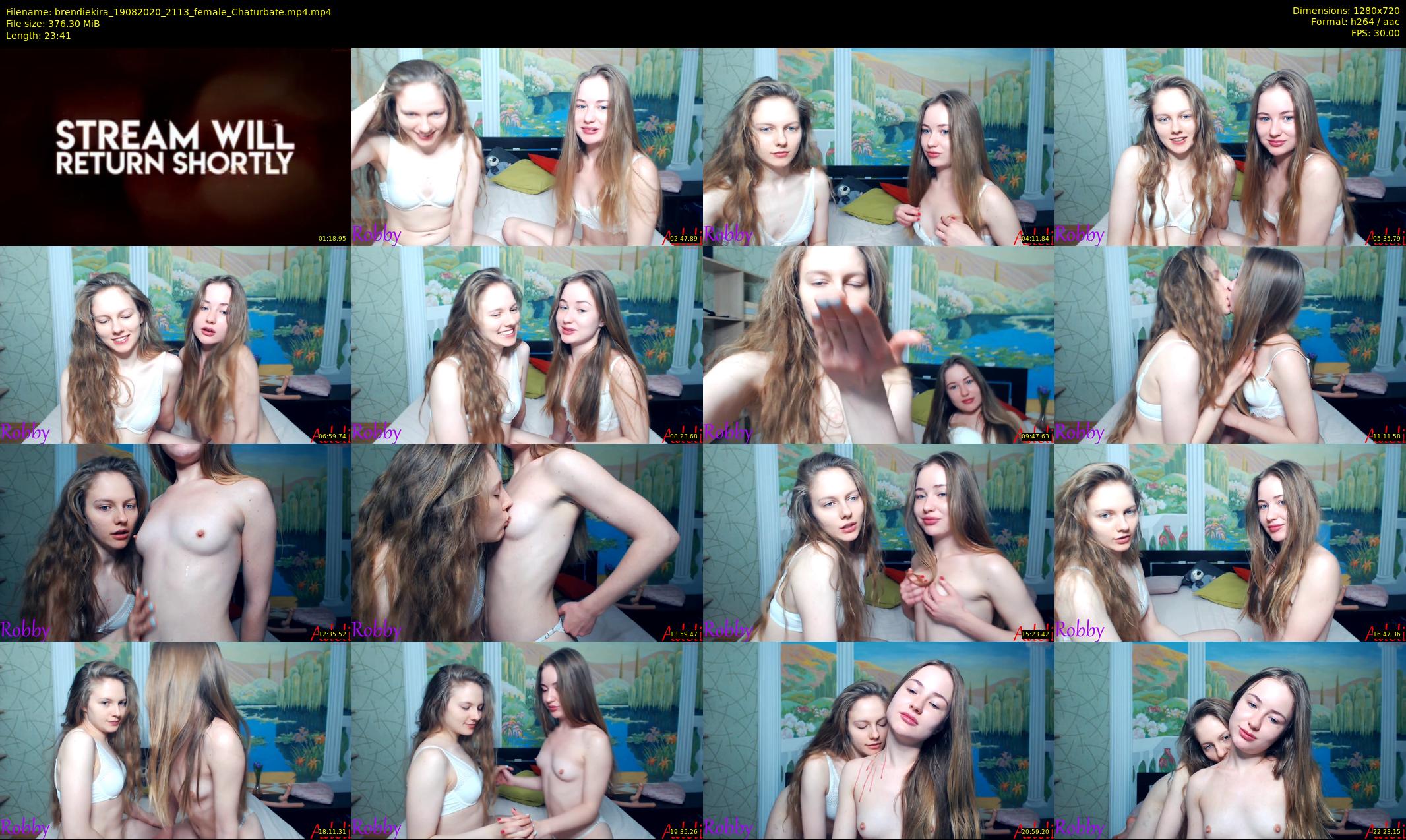 brendiekira — 24 minute Chaturbate couple cam show recording, 720p, Aug 19, 2020