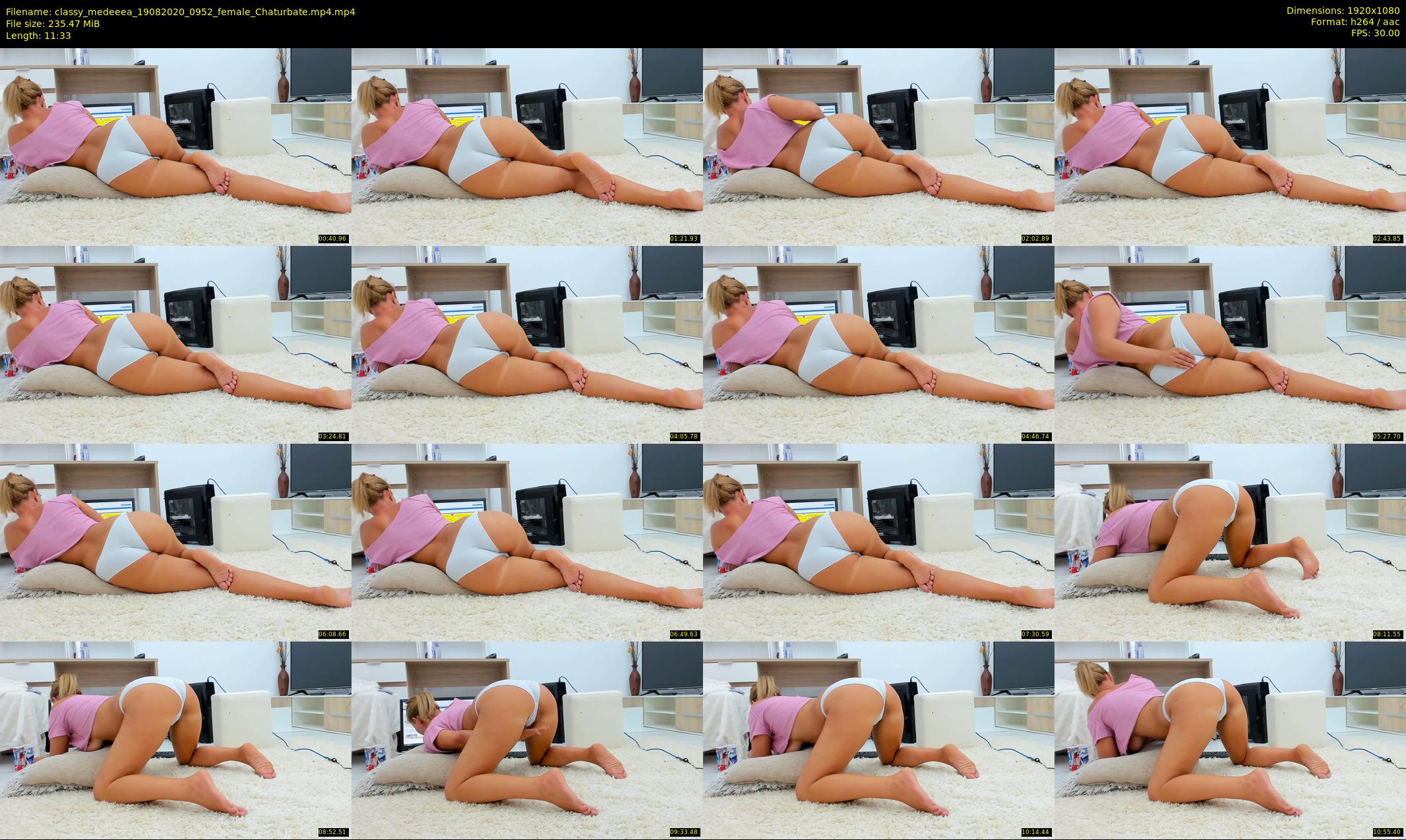 classy_medeeea — 12 minute Chaturbate female cam show recording, 1080p, Aug 19, 2020