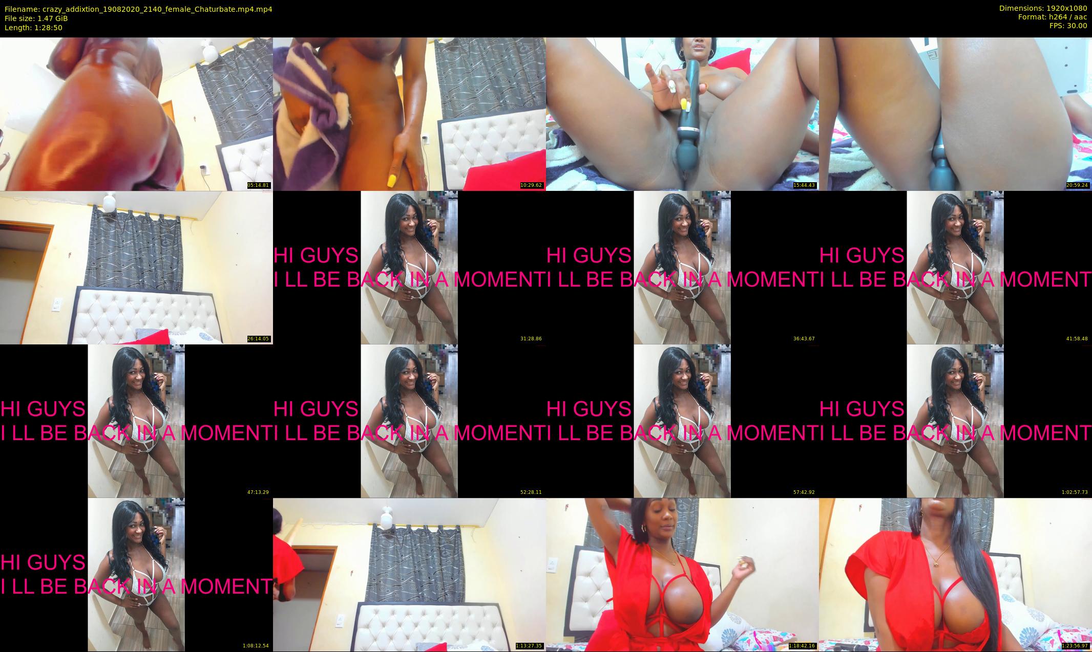 crazy_addixtion — 89 minute Chaturbate female cam show recording, 1080p, Aug 19, 2020