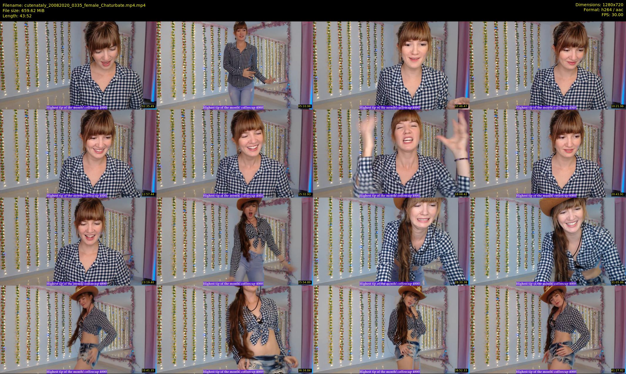 cutenataly — 44 minute Chaturbate female cam show recording, 720p, Aug 20, 2020