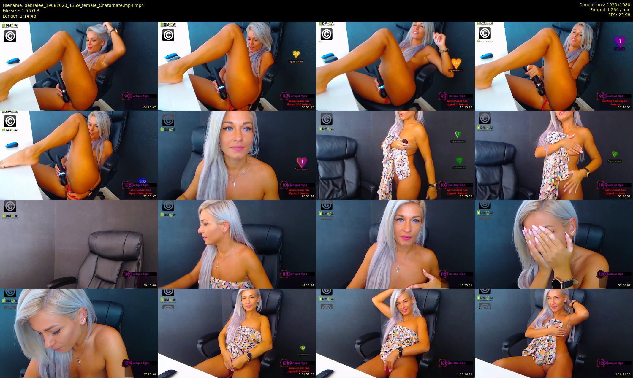 debralee — 75 minute Chaturbate female cam show recording, 1080p, Aug 19, 2020