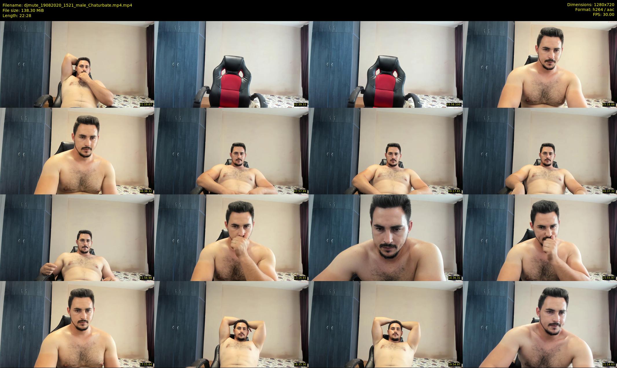 djmute — 23 minute Chaturbate male cam show recording, 720p, Aug 19, 2020