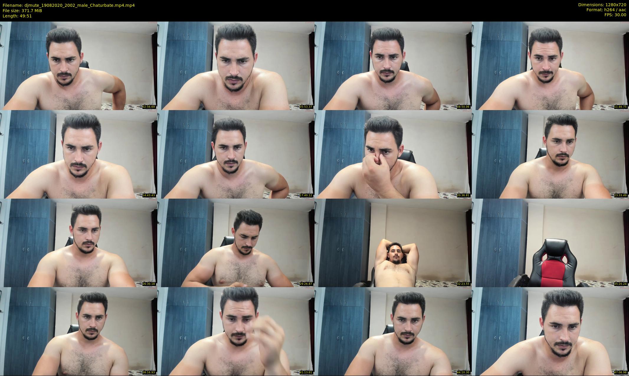 djmute — 50 minute Chaturbate male cam show recording, 720p, Aug 19, 2020