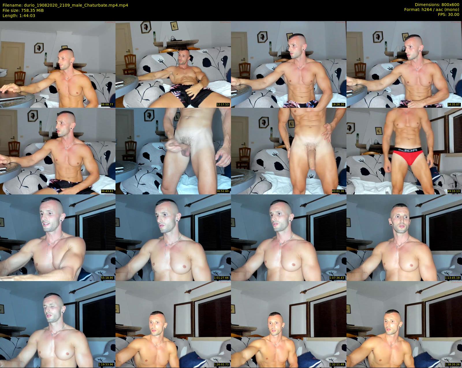 durio — 105 minute Chaturbate male cam show recording, 480p, Aug 19, 2020
