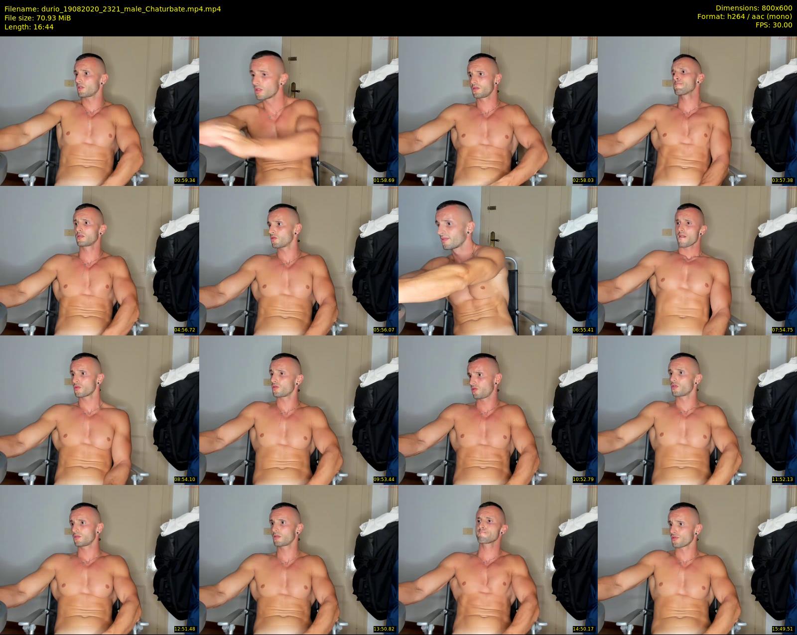 durio — 17 minute Chaturbate male cam show recording, 480p, Aug 19, 2020