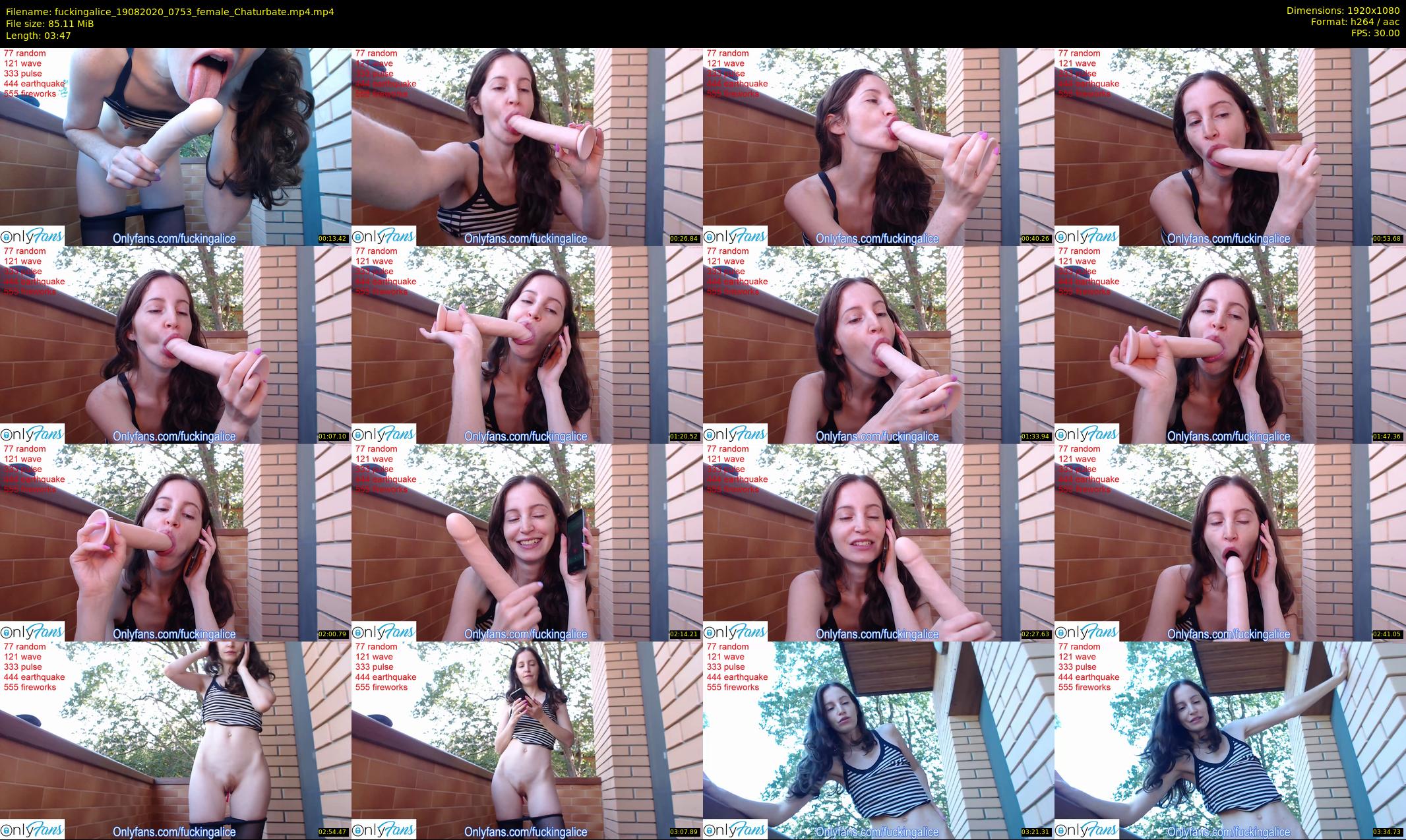 fuckingalice — 4 minute Chaturbate female cam show recording, 1080p, Aug 19, 2020