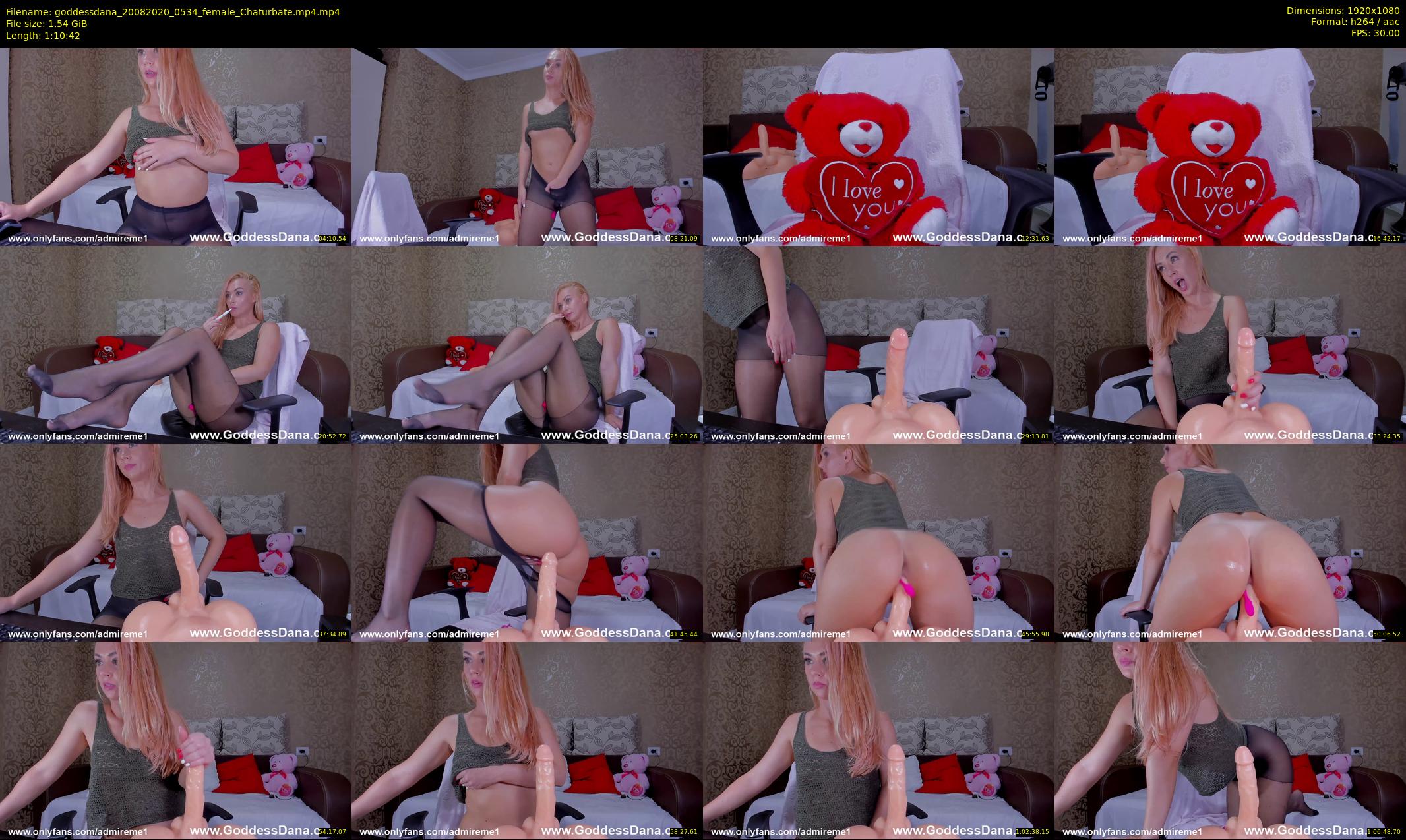 goddessdana — 71 minute Chaturbate female cam show recording, 1080p, Aug 20, 2020