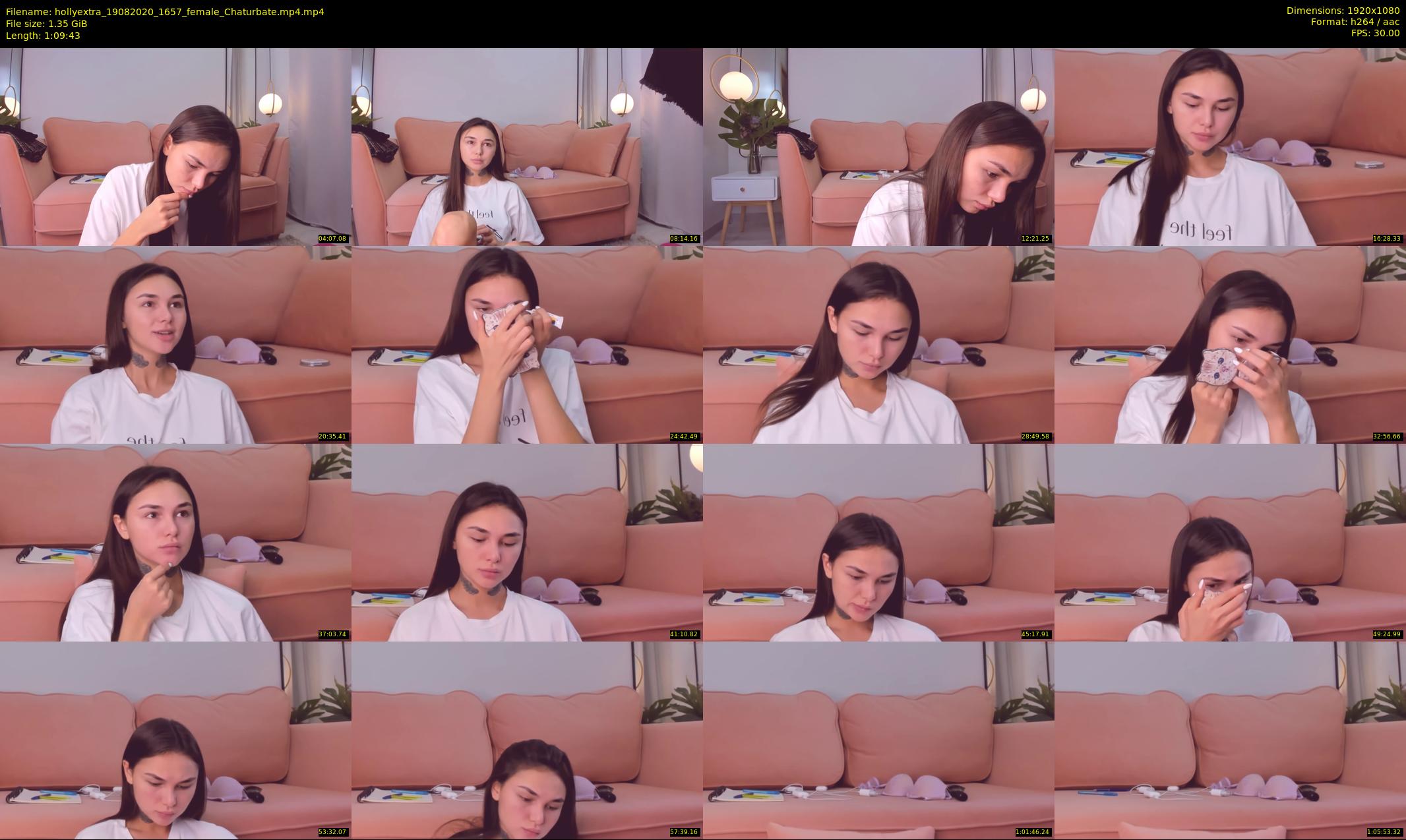 hollyextra — 70 minute Chaturbate female cam show recording, 1080p, Aug 19, 2020