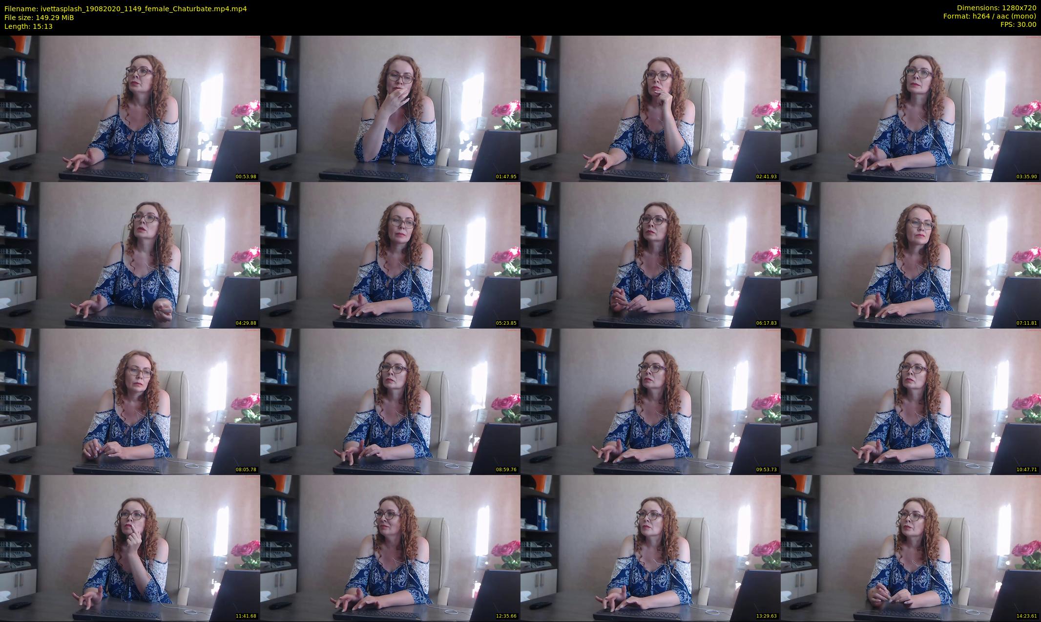 ivettasplash — 16 minute Chaturbate female cam show recording, 720p, Aug 19, 2020