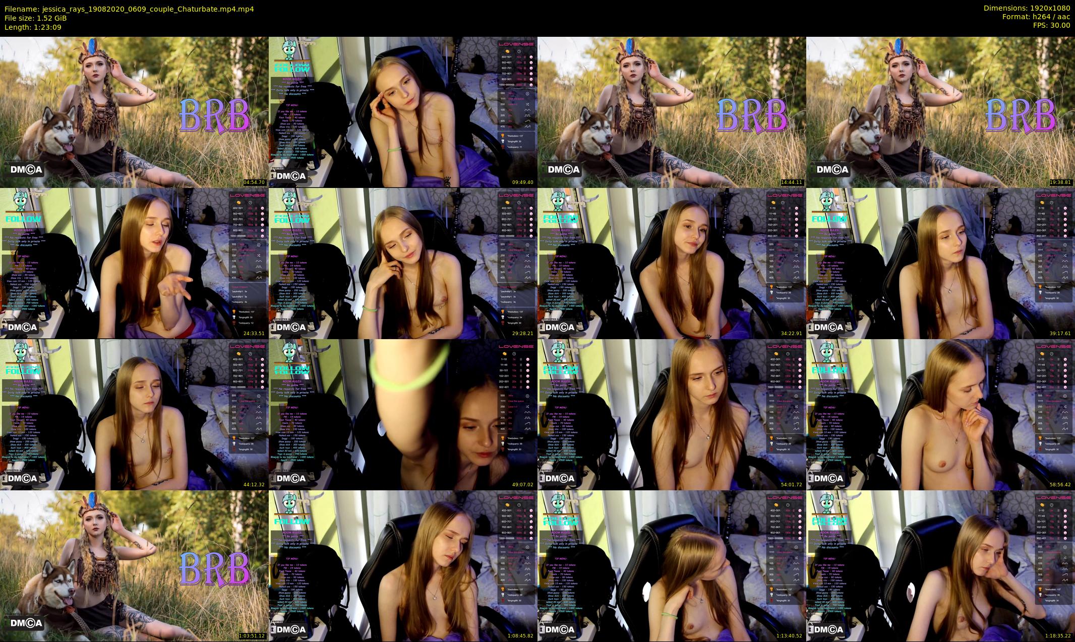 jessica_rays — 84 minute Chaturbate couple cam show recording, 1080p, Aug 19, 2020