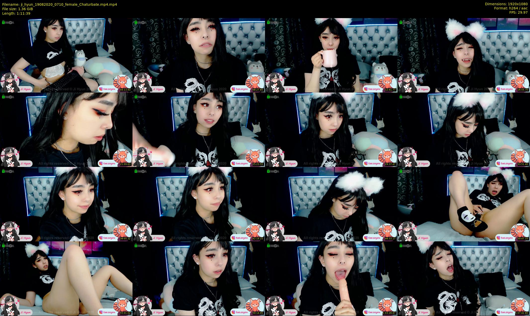 ji_hyun — 72 minute Chaturbate female cam show recording, 1080p, Aug 19, 2020