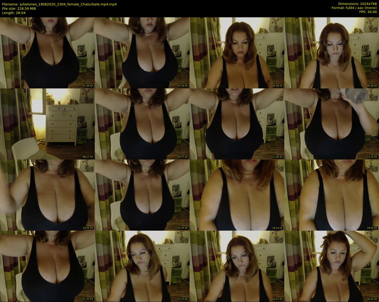 julialiones — 29 minute Chaturbate female cam show recording, 720p, Aug 19, 2020