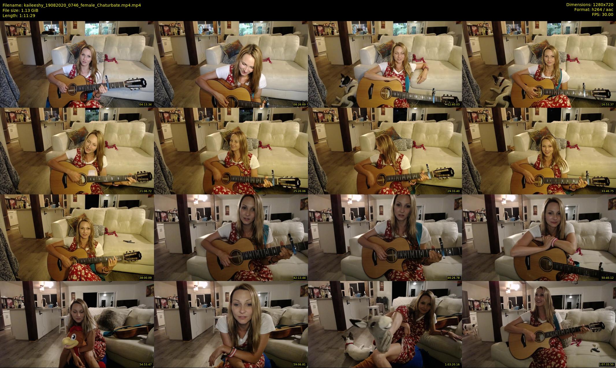 kaileeshy — 72 minute Chaturbate female cam show recording, 720p, Aug 19, 2020