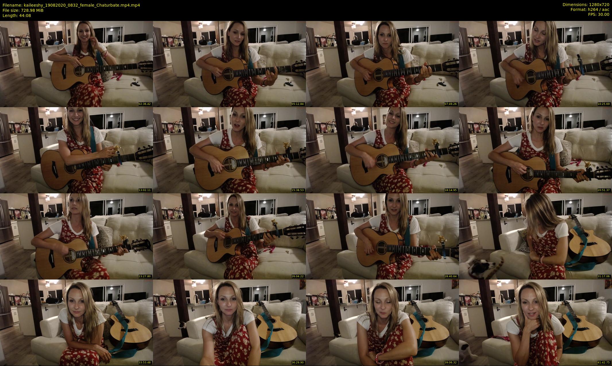kaileeshy — 45 minute Chaturbate female cam show recording, 720p, Aug 19, 2020
