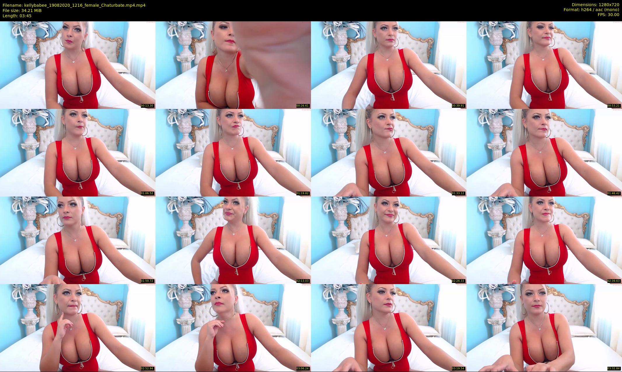 kellybabee — 4 minute Chaturbate female cam show recording, 720p, Aug 19, 2020