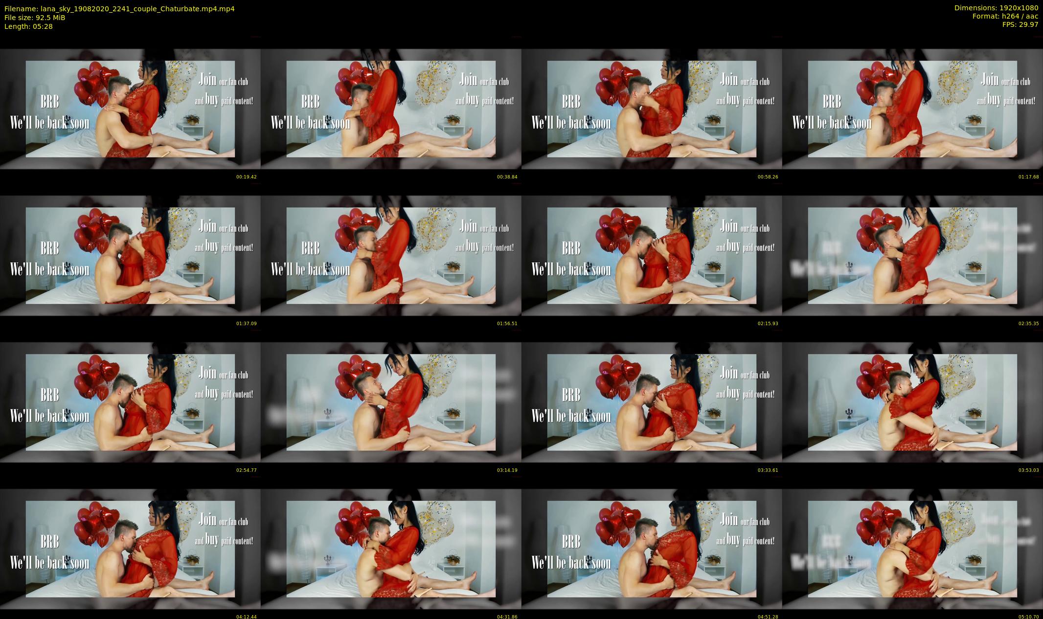 lana_sky — 6 minute Chaturbate female cam show recording, 1080p, Aug 19, 2020