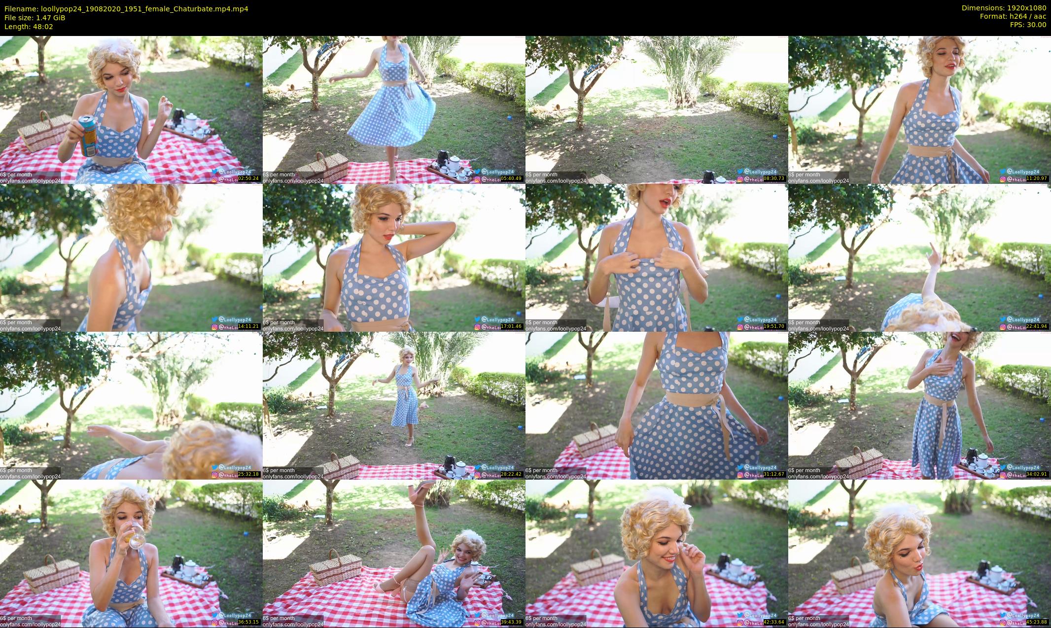 loollypop24 — 49 minute Chaturbate female cam show recording, 1080p, Aug 19, 2020