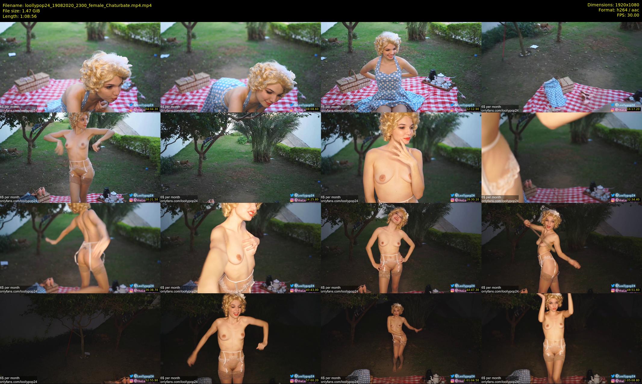 loollypop24 — 69 minute Chaturbate female cam show recording, 1080p, Aug 19, 2020